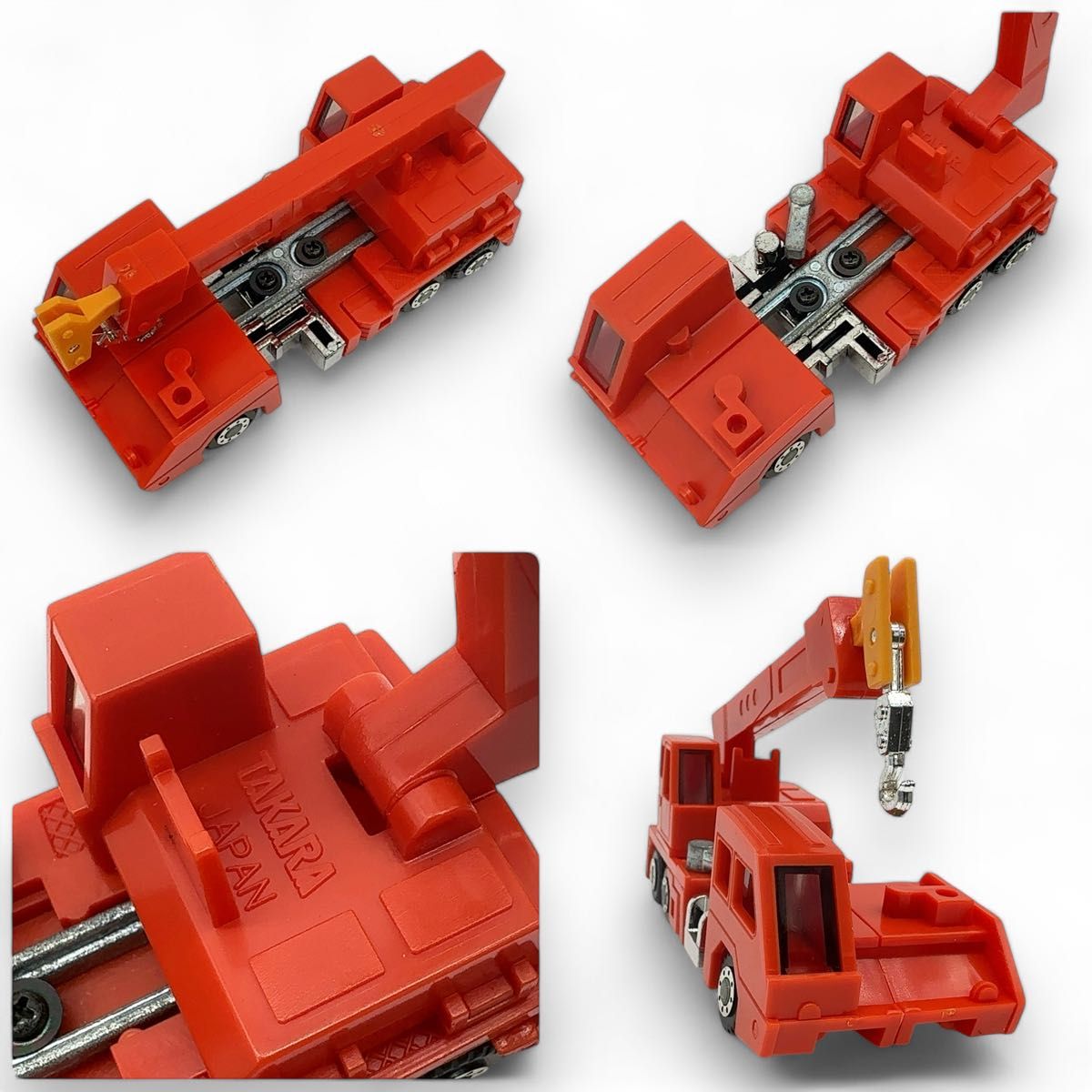 美品 TAKARA タカラ ダイアクロン トラッククレーン ビンテージ 希少品 美品/貴重な当時物】TAKARA タカラ ダイアクロン 建設車ロボ 4