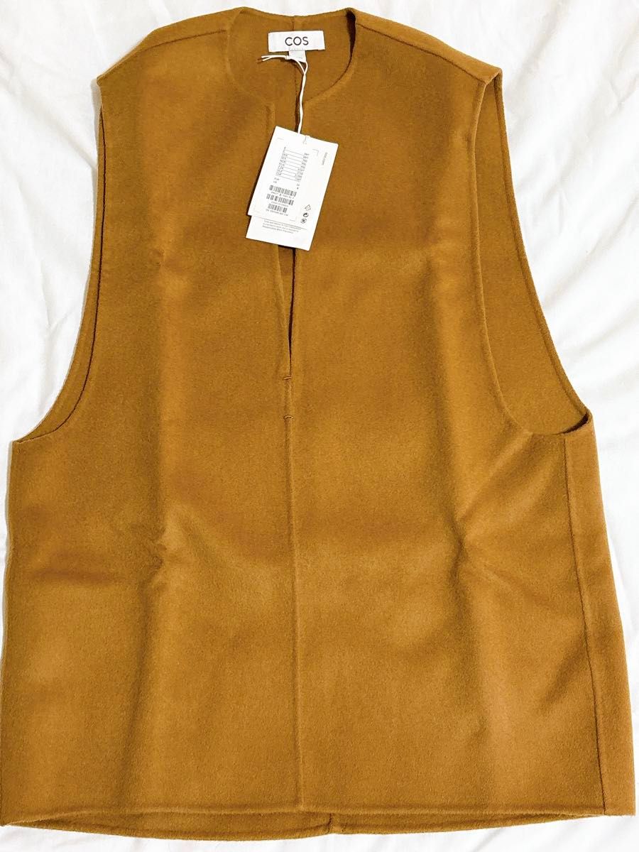 COS 新品 完売品 COS DEEP V-NECK SLEEVELESS TOP 茶色 ブラウン COS 新品 完売品 COS DEEP V-NECK SLEEVELESS TOP 茶色 ブラウン