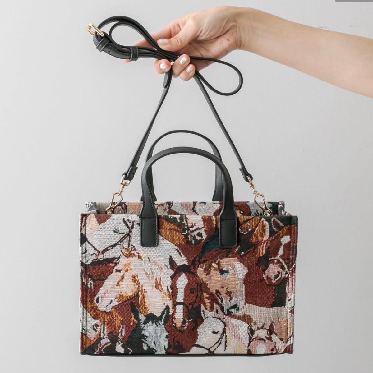 ear PAPILLONNER イアパピヨネ 馬 トートバッグ ショルダー ear PAPILLONNER イアパピヨネ 馬 トートバッグ ショルダー