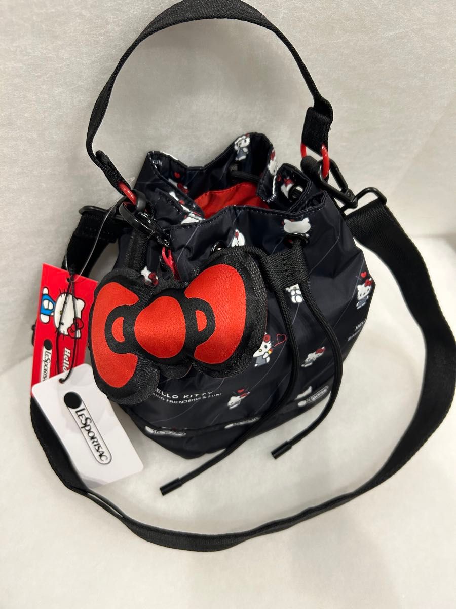 レスポートサック ハローキティ 2way ショルダーバッグ巾着型 レスポートサック ハローキティ 2way ショルダーバッグ巾着型