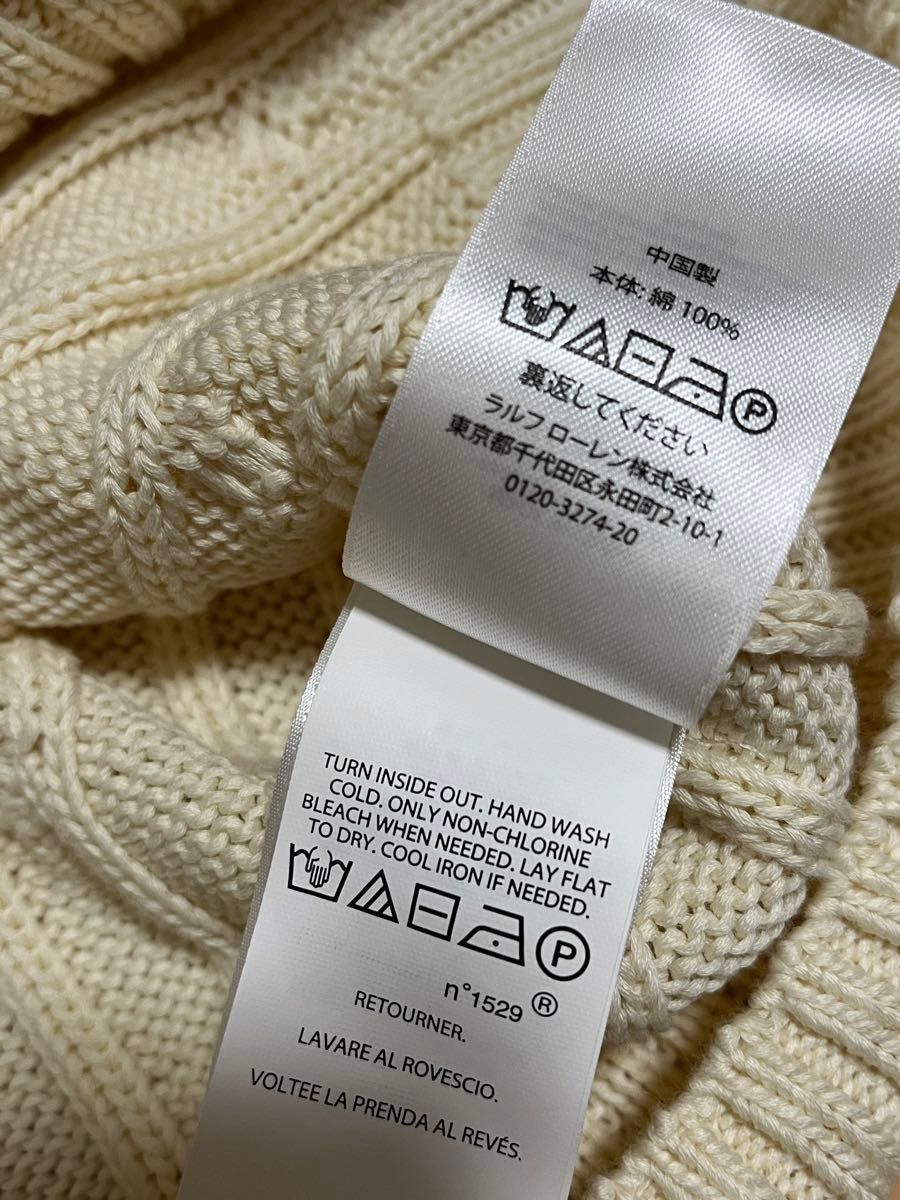 POLO RALPH LAUREN ビーデッドポニー ケーブルニット セーター POLO RALPH LAUREN ビーデッドポニー ケーブルニット セーター