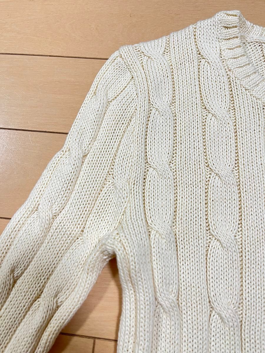 POLO RALPH LAUREN ビーデッドポニー ケーブルニット セーター POLO RALPH LAUREN ビーデッドポニー ケーブルニット セーター