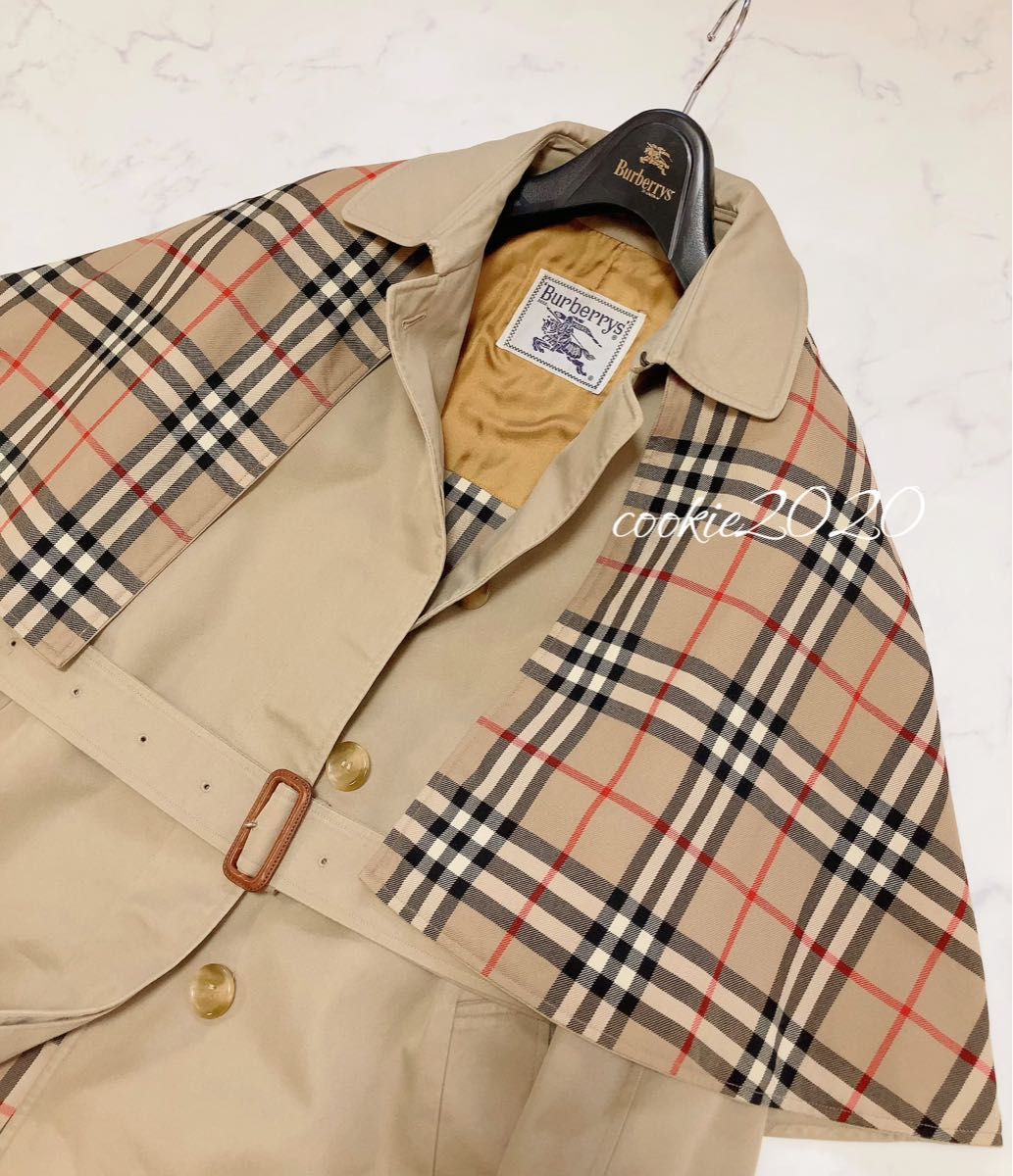 希少【高級 美品ケープ付きトレンチコート】BURBERRY バーバリー 希少【高級 美品ケープ付きトレンチコート】BURBERRY バーバリー