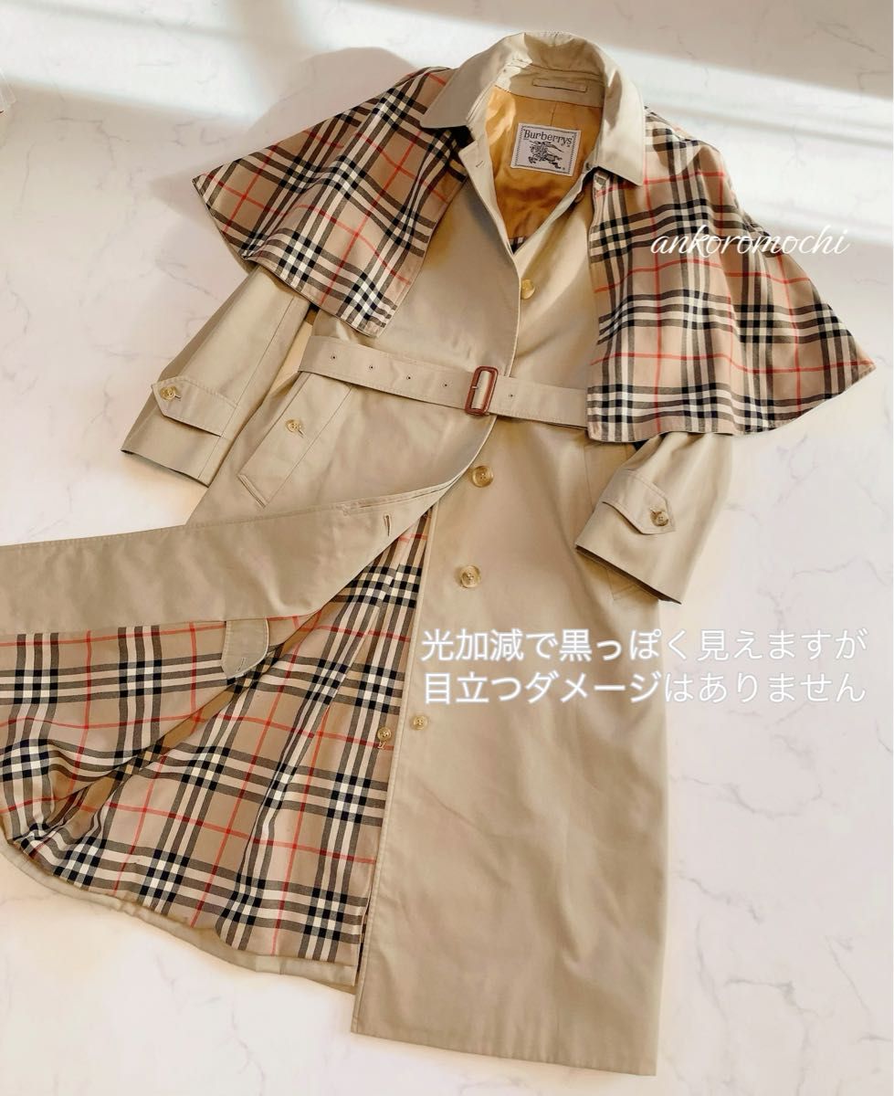 希少【高級 美品ケープ付きトレンチコート】BURBERRY バーバリー 希少【高級 美品ケープ付きトレンチコート】BURBERRY バーバリー