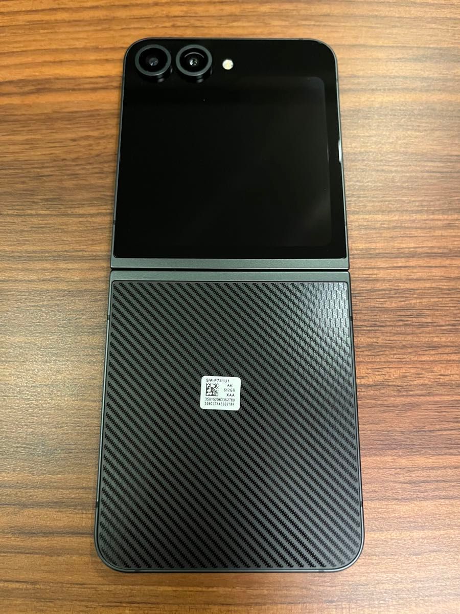 Samsung Galaxy Z Flip6 Crafted Black クラフテッドブラック Samsung Galaxy Z Flip6 Crafted Black クラフテッドブラック