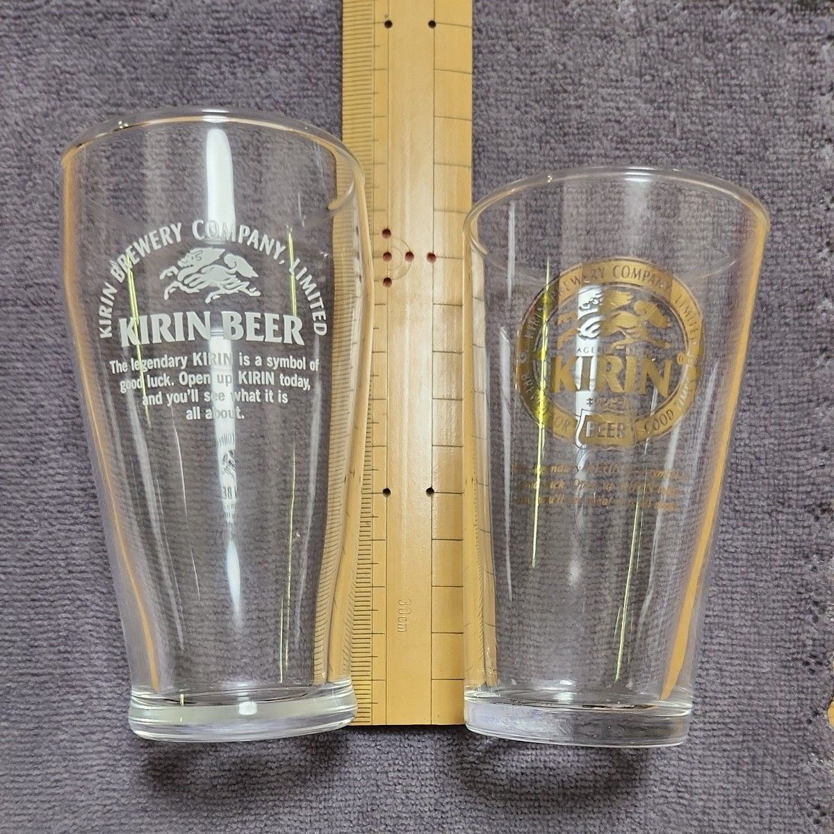 キリンビールグラス コップ 金ロゴ3個 白ロゴ3個 6個セット 昭和 キリンビールグラス コップ 金ロゴ3個 白ロゴ3個 6個セット 昭和