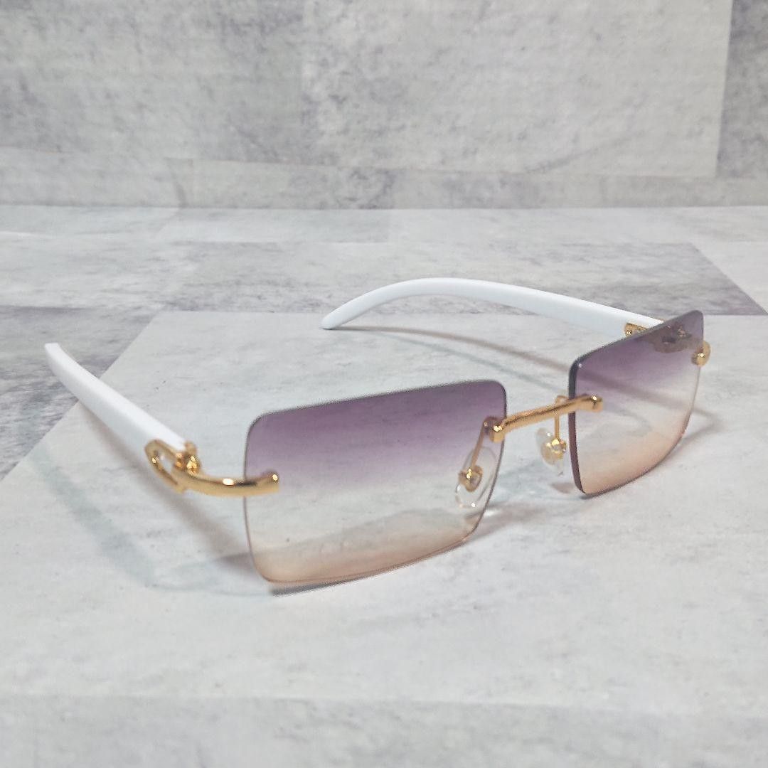 GACKT サングラス リムレス パープル×オレンジ 未使用品|Yahoo GACKT サングラス リムレス パープル×オレンジ 未使用品|Yahoo