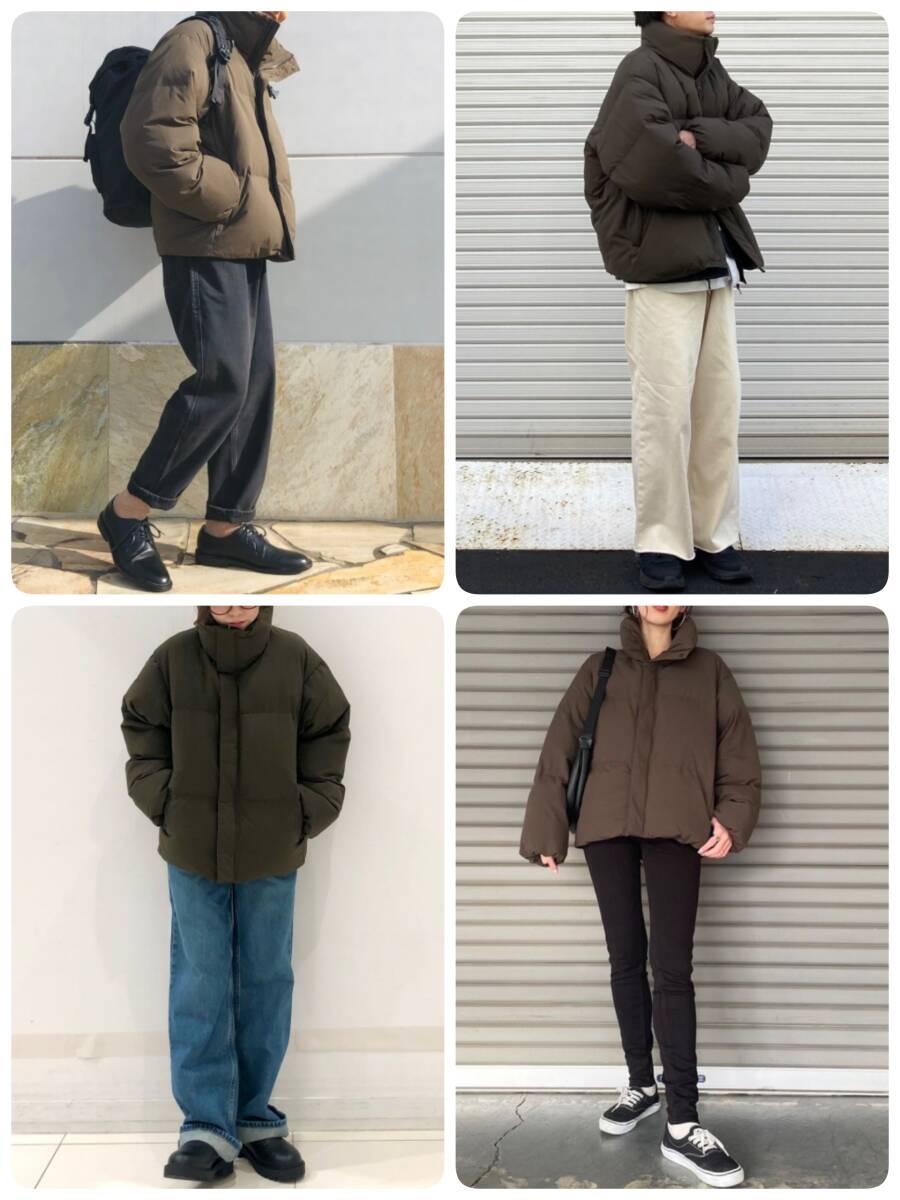 UNIQLO U ユニクロユー パデッドボリュームジャケット オリーブ UNIQLO U ユニクロユー パデッドボリュームジャケット オリーブ