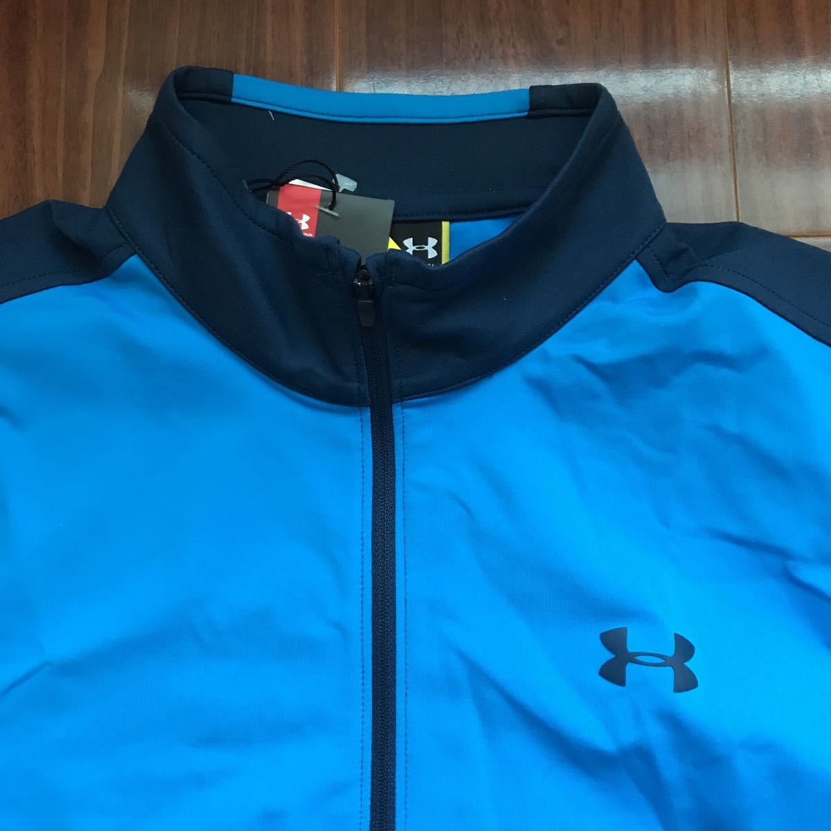 Under Armour MD ジッププルオーバー ネイビー×ブルー ゴルフ アンダーアーマー_画像2