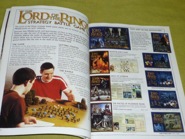 GAMES　WORKSHOP　The　2005　Catalogue　ロード・オブ・ザ・リング　ウォーハンマー40,000　WARHAMMER　ミニチュアゲーム_画像3