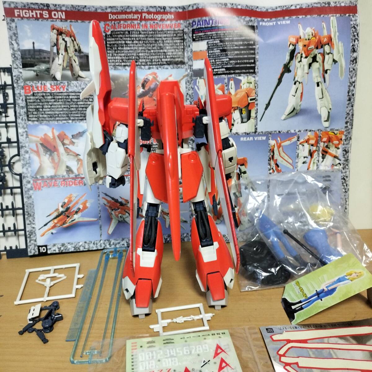 全国どこでも送料無料! 1/100 MG MSZ-006A1 アムロ テスト機カラーver ゼータプラスA1 完成品