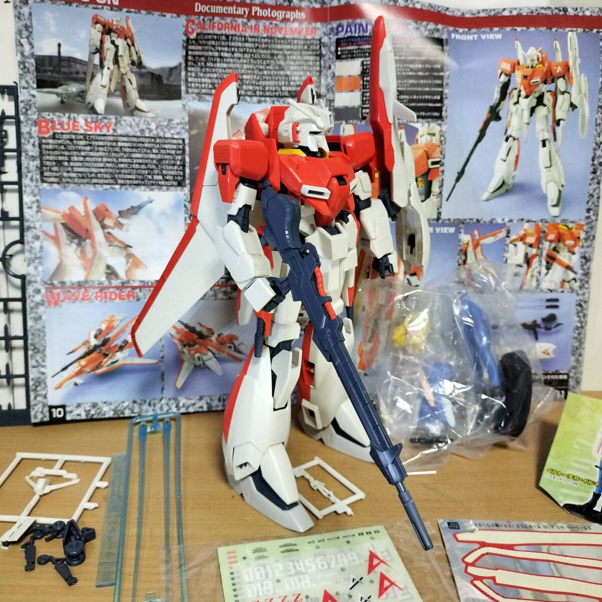 注目ブランド MG 1/100 アムロ テスト機カラーver ゼータプラスA1 MSZ-006A1 完成品