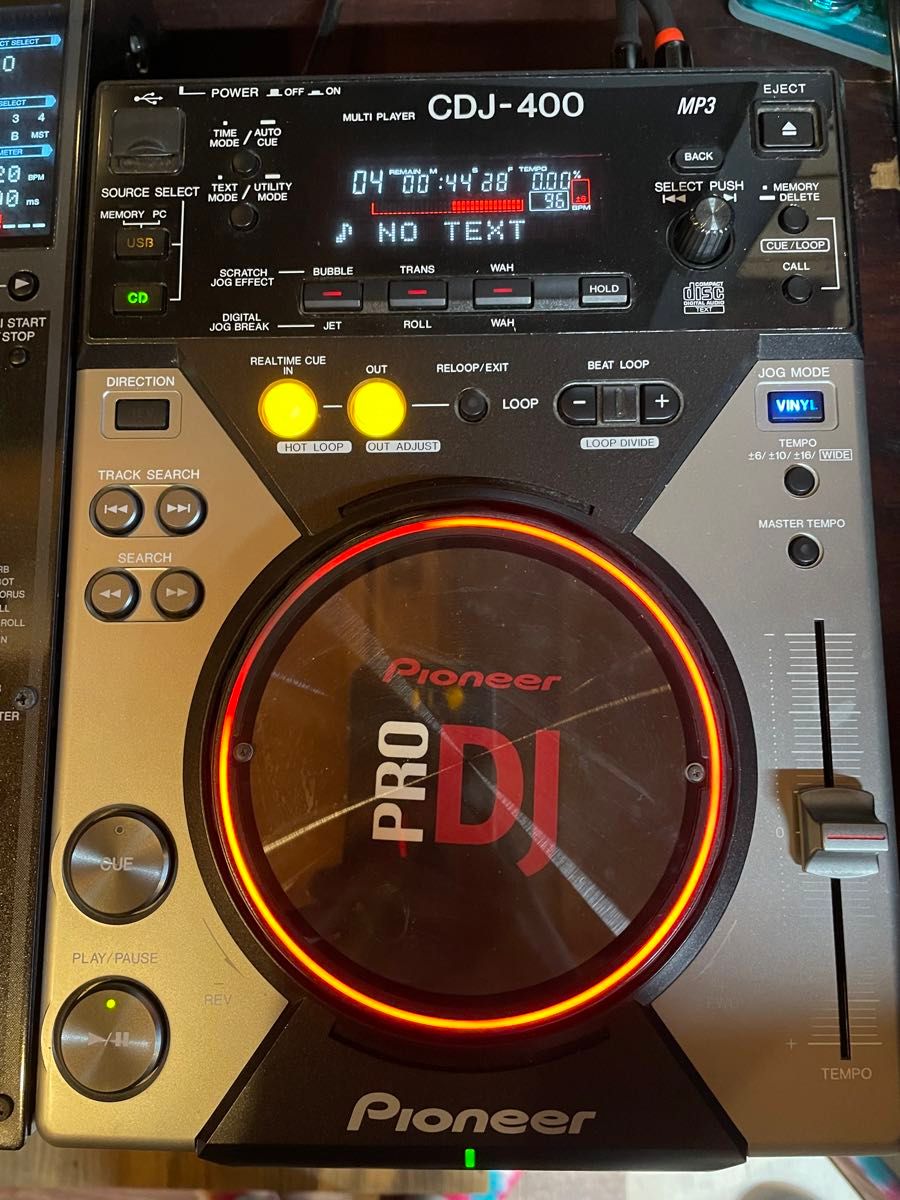 pioneer CDJ-400 2台セット 動作確認ok djm パイオニア ddj pcdj cdj400