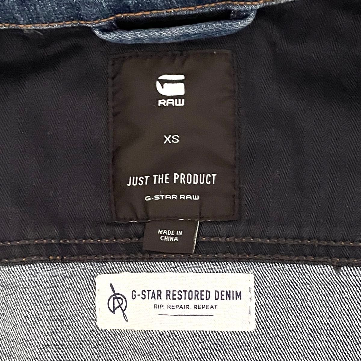 G-STAR RAW】ジースターロゥ デニムジャケット ロック ペンキ G-STAR RAW】ジースターロゥ デニムジャケット ロック ペンキ