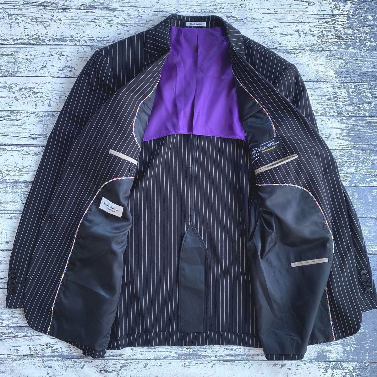 Paul Smith LONDON セットアップ スーツ チョークストライプ Paul Smith LONDON セットアップ スーツ チョークストライプ