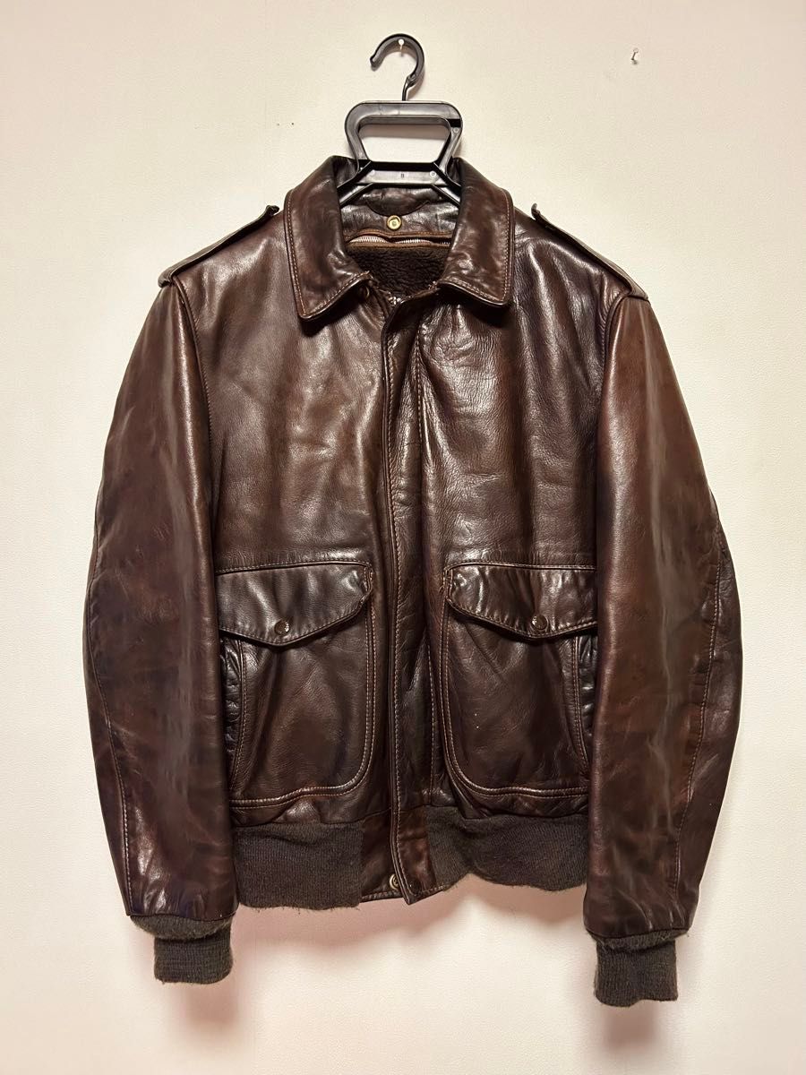 Schott 184SM サイズ42 A-2 フライトジャケット 革ジャン Schott 184SM サイズ42 A-2 フライトジャケット 革ジャン