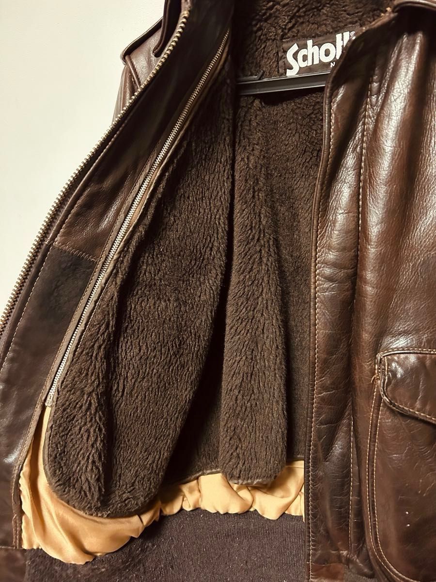 Schott 184SM サイズ42 A-2 フライトジャケット 革ジャン Schott 184SM サイズ42 A-2 フライトジャケット 革ジャン