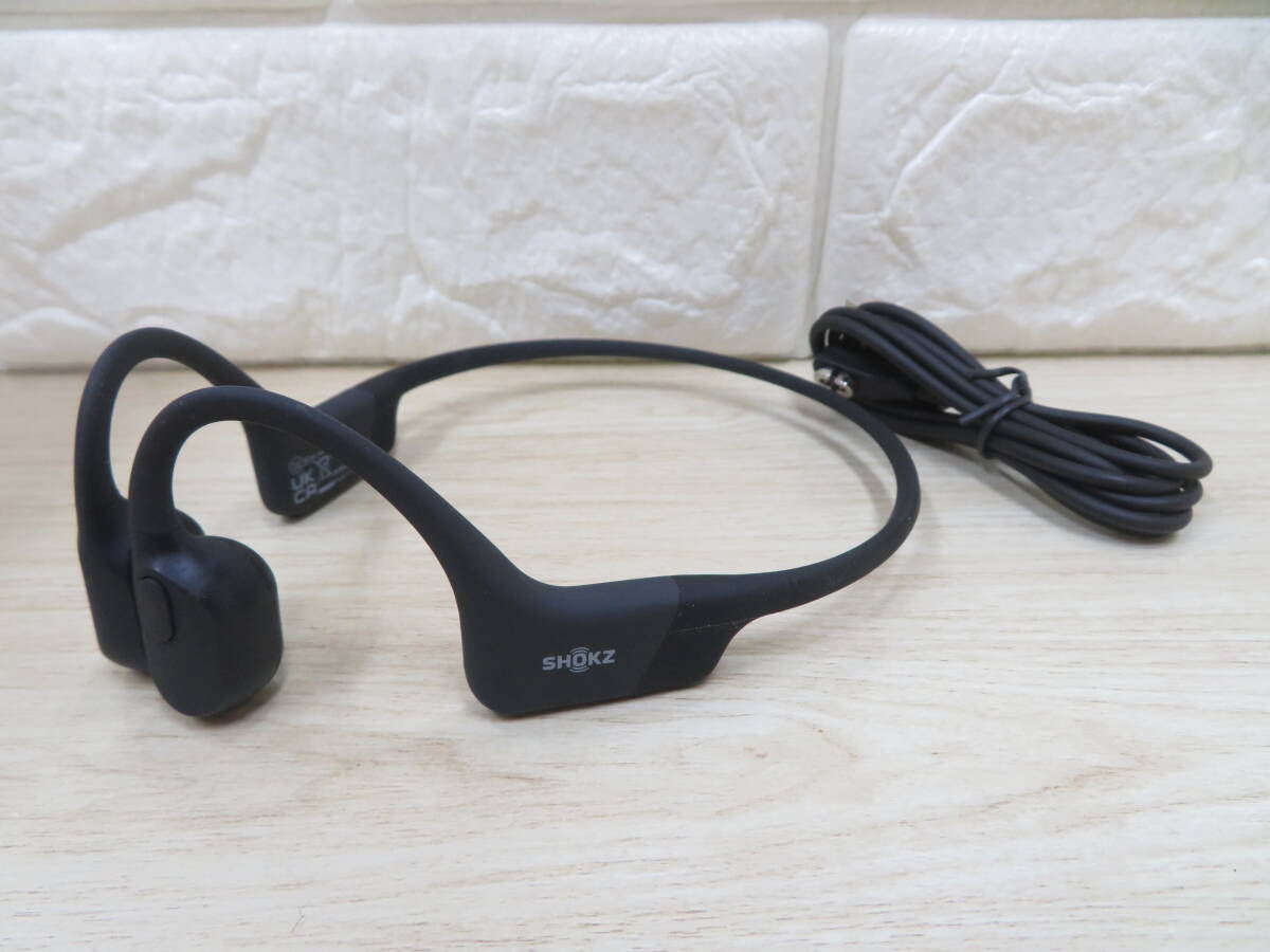 10F379MZ◎SHOKZ ショックス OpenRun by Shokz S803　骨伝導イヤホン Bluetooth◎中古品