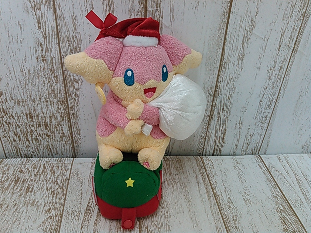 ポケモン つながるぬいぐるみ タブンネ クリスマスマーケット He6571-103♪【60】ポケモンセンター つながるぬいぐるみ