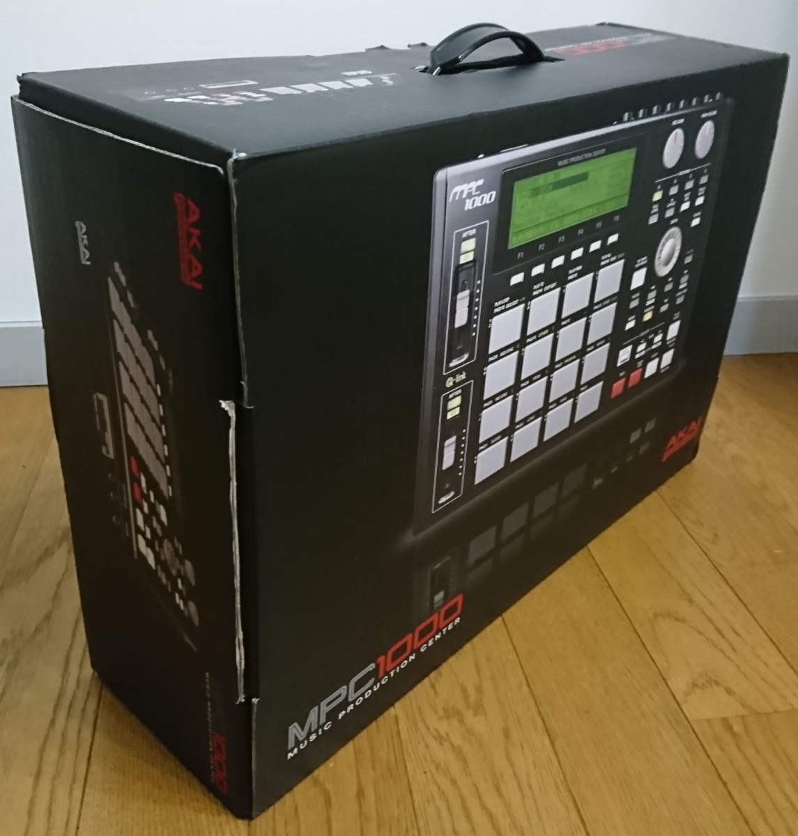  ultimate beautiful goods AKAI black Akai strike . included sampler MPC1000BK-N enhancing memory EXM128 standard equipment DJ composition 