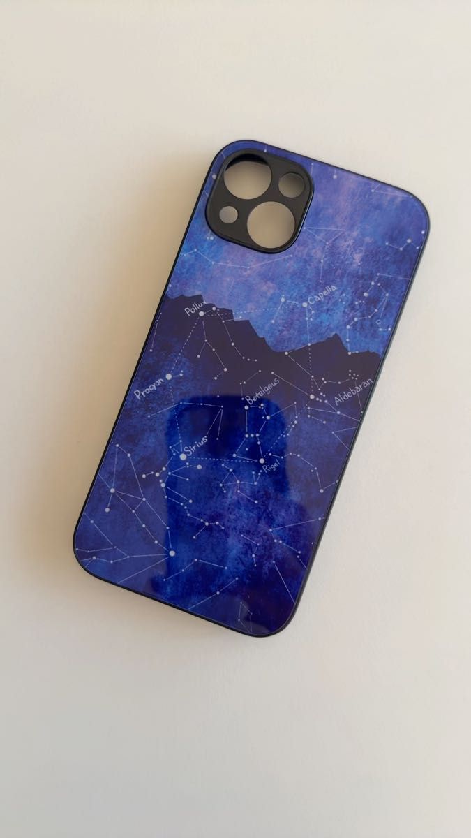 ●年末セール● iPhoneケース 背面ガラス 冬の星座