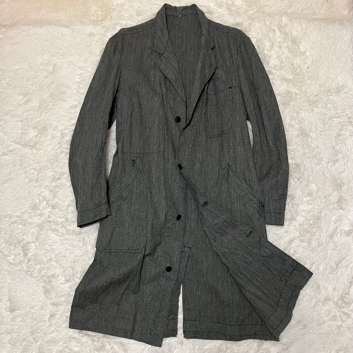 50s 60s ヴィンテージ ブラックシャンブレー フランス製 50s 60s ヴィンテージ ブラックシャンブレー フランス製
