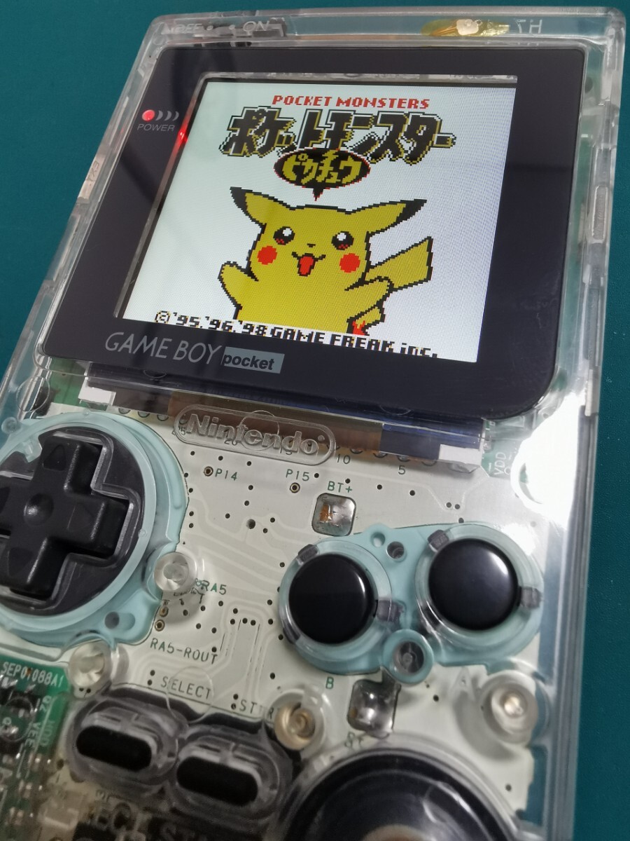 ゲームボーイポケット バックライト IPS液晶 USB給電ケーブル付 ゲームボーイポケット バックライト IPS液晶 USB給電ケーブル付