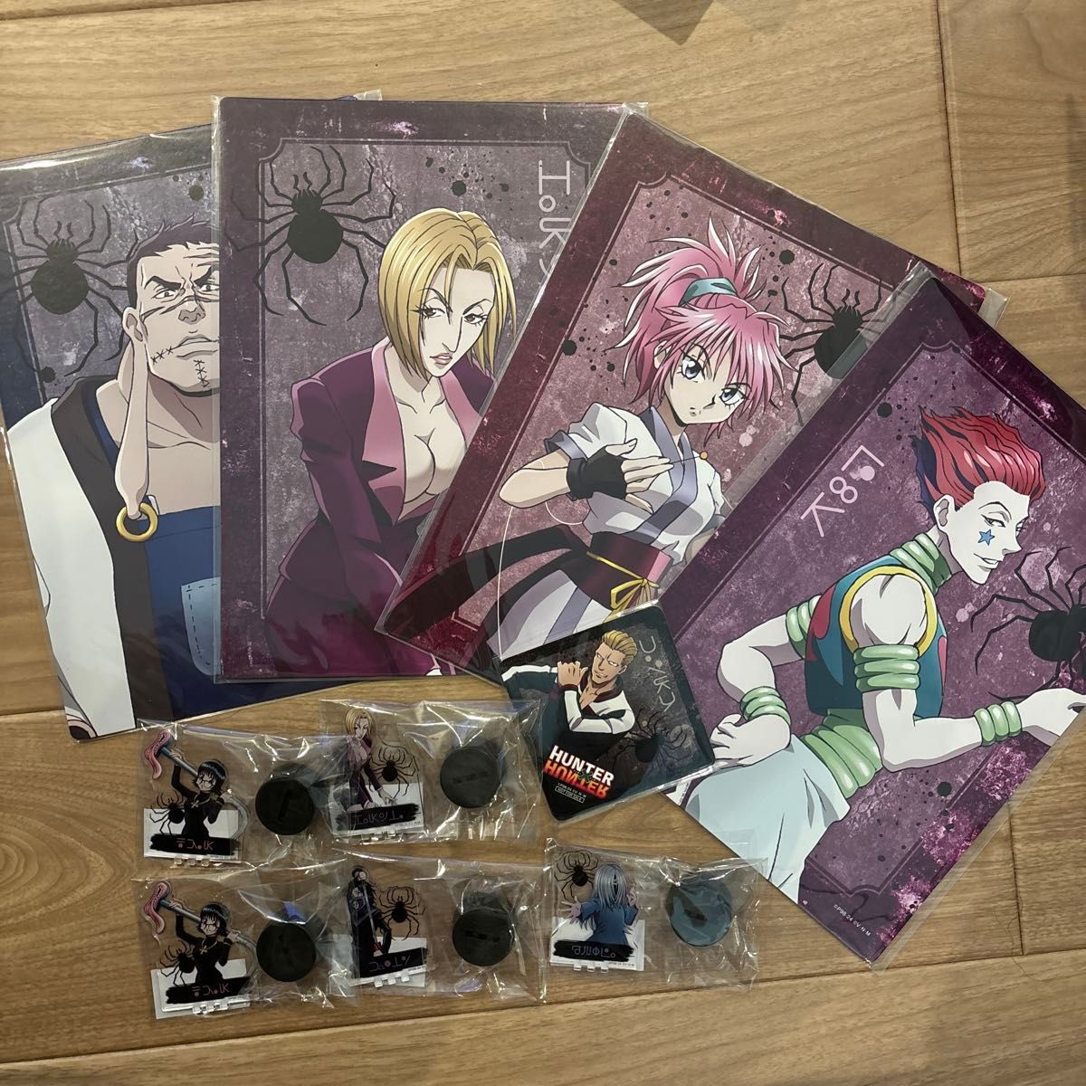 HUNTER×HUNTER WEBくじ F賞 A4アートボード 全14種セット ハンターハンター webくじ A4アートボード フェイタン 幻影旅団