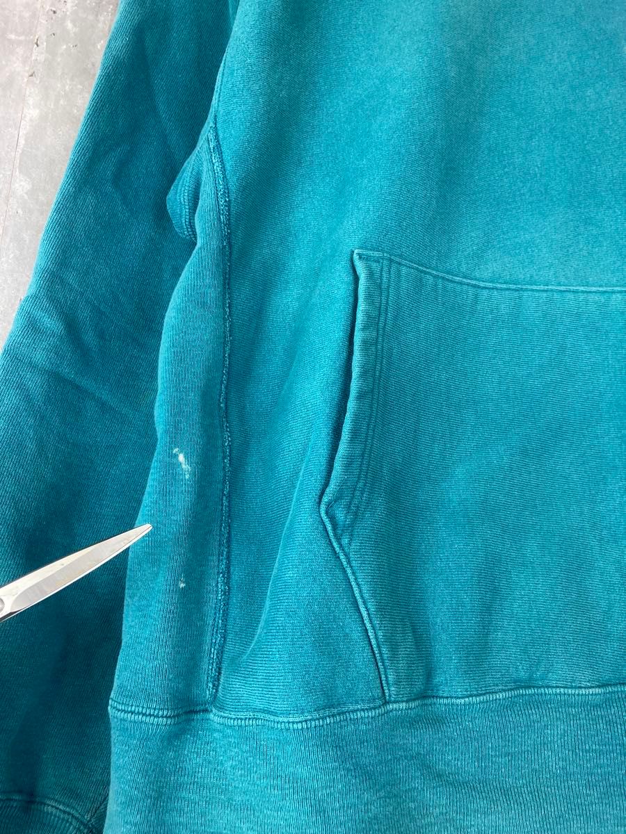 champion】リバースウィーブ USA製 90's フーディ ターコイズ champion】リバースウィーブ USA製 90's フーディ ターコイズ