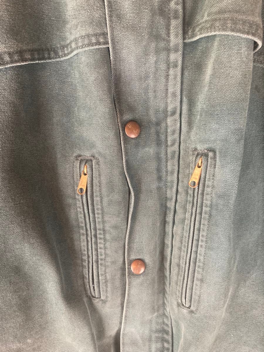 CARHARTT】カーハート 星タグ ダックコート USA製 希少グリーン CARHARTT】カーハート 星タグ ダックコート USA製 希少グリーン