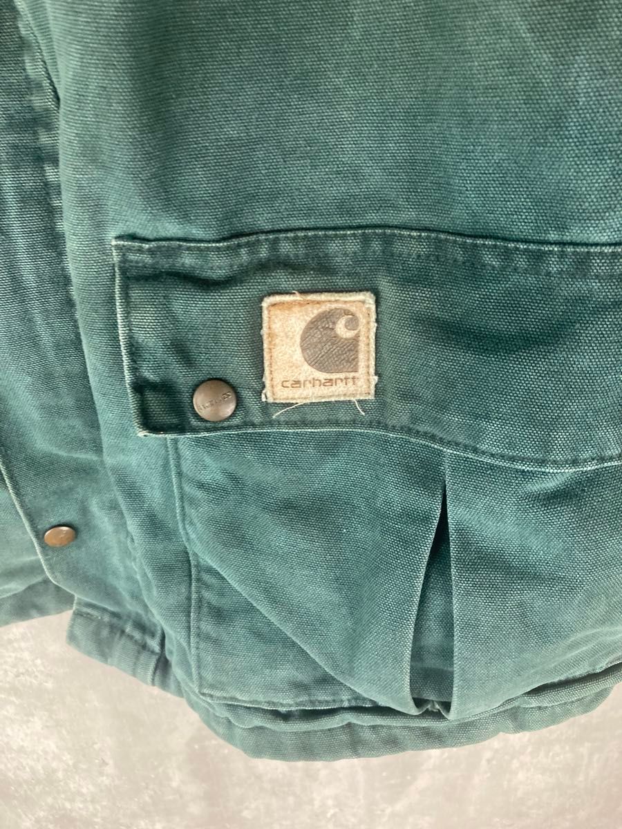 CARHARTT】カーハート 星タグ ダックコート USA製 希少グリーン CARHARTT】カーハート 星タグ ダックコート USA製 希少グリーン