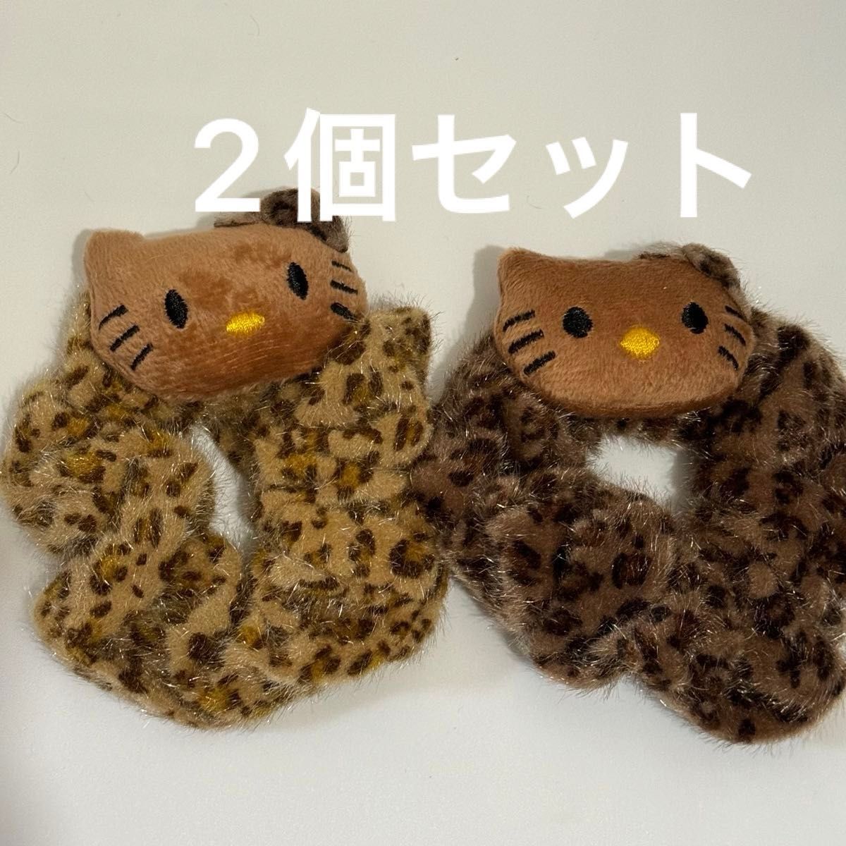 ラスト1点 2個セット シュシュ キティちゃん 日焼けキティ ラスト1点 2個セット シュシュ キティちゃん 日焼けキティ