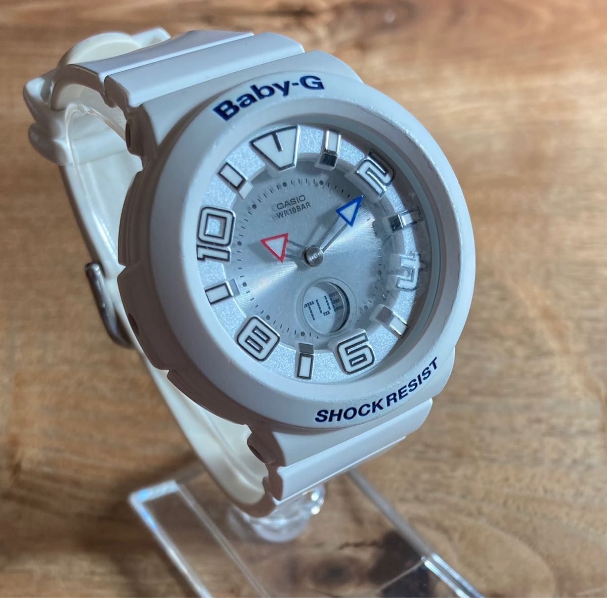 CASIO Baby-g 電波ソーラー アナデジ トリコロール ホワイト 白 CASIO Baby-g 電波ソーラー アナデジ トリコロール ホワイト 白