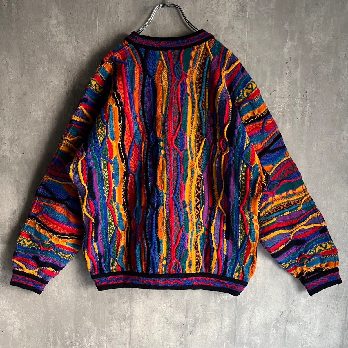 激レア】COOGI クージー 3Dニット ウール マルチカラー 1点物 激レア】COOGI クージー 3Dニット ウール マルチカラー 1点物