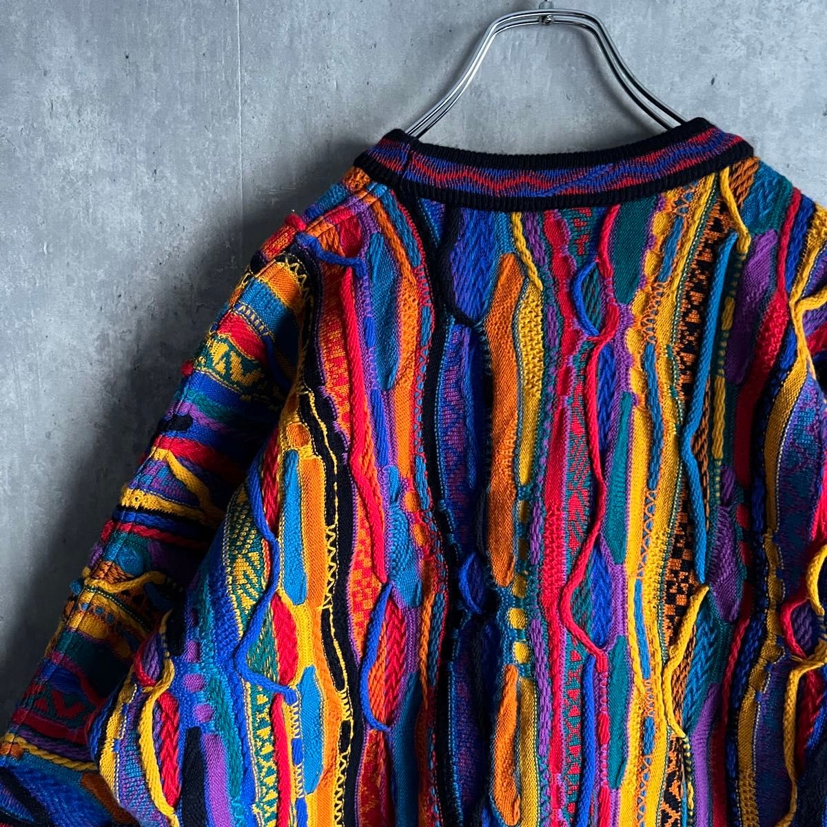 激レア】COOGI クージー 3Dニット ウール マルチカラー 1点物 激レア】COOGI クージー 3Dニット ウール マルチカラー 1点物