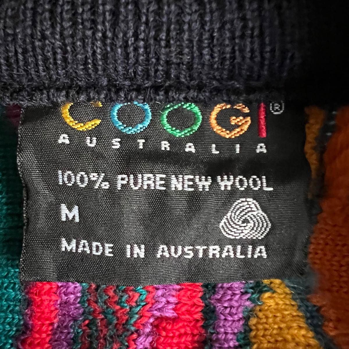 激レア】COOGI クージー 3Dニット ウール マルチカラー 1点物 激レア】COOGI クージー 3Dニット ウール マルチカラー 1点物