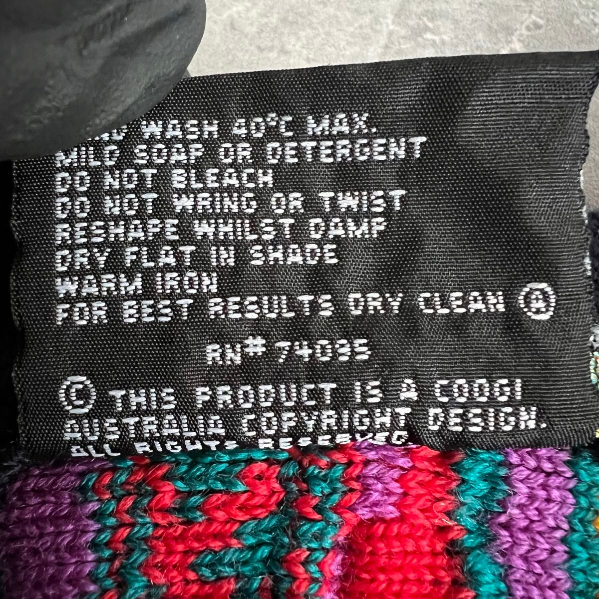 激レア】COOGI クージー 3Dニット ウール マルチカラー 1点物 激レア】COOGI クージー 3Dニット ウール マルチカラー 1点物