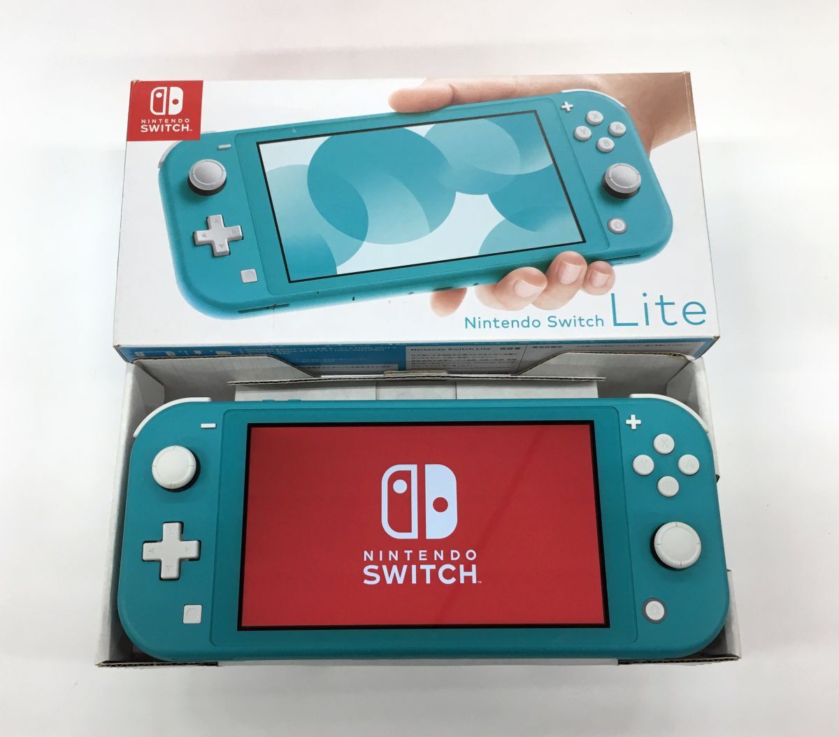 C9926 ジャンク Nintendo Switch Lite / ニンテンドースイッチライト 本体 HDH-001 ターコイズ 箱付き