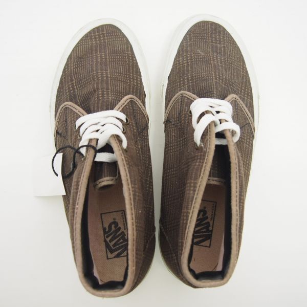 90s USA製 バンズ VANS チャッカ CHUKKA 茶 ブラウン チェック 90s USA製 バンズ VANS チャッカ CHUKKA 茶 ブラウン チェック