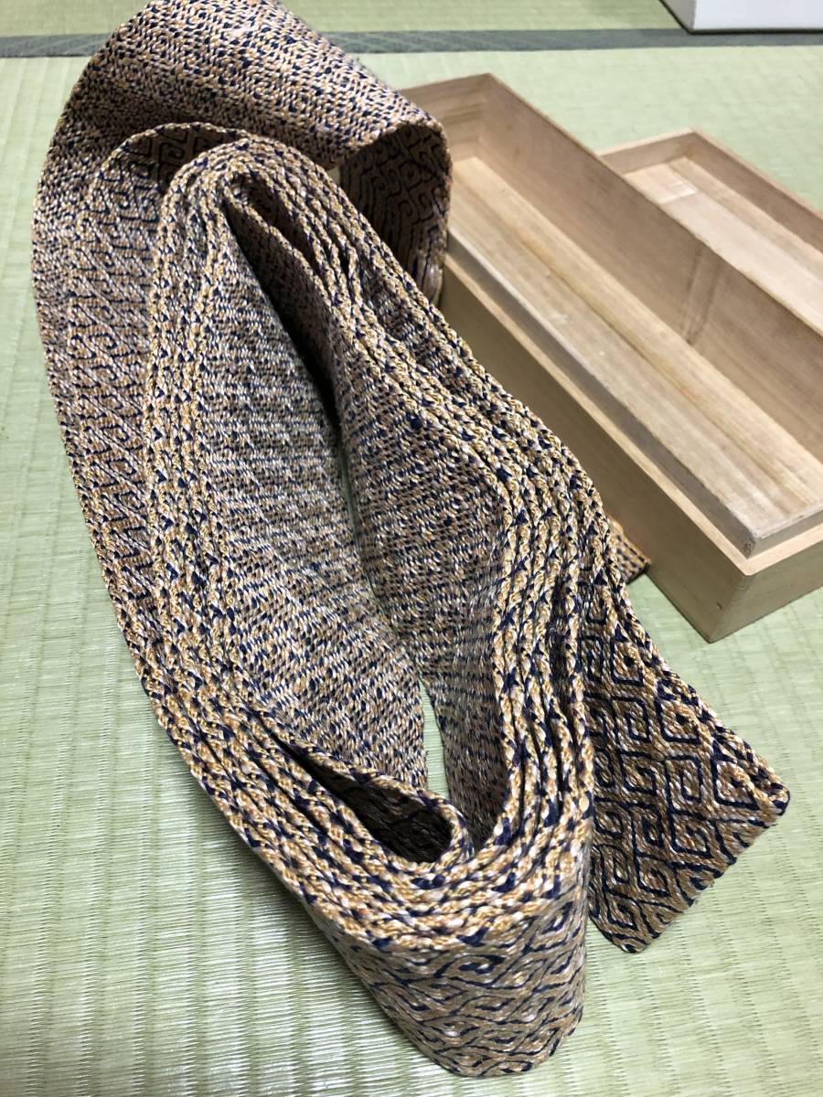 ません】 ヤフオク! - 作家ものをお探しの方 微古綴雷紋角帯(未使用)日