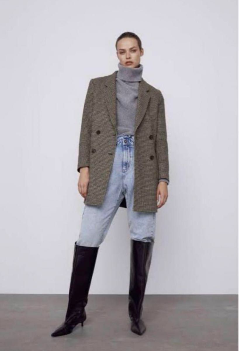 ZARA ザラ 千鳥格子柄コート アウター ジャケット レディース ZARA ザラ 千鳥格子柄コート アウター ジャケット レディース