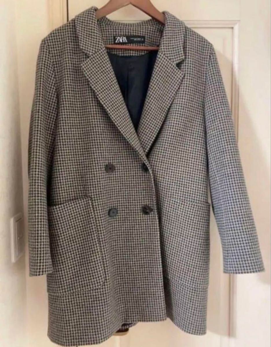 ZARA ザラ 千鳥格子柄コート アウター ジャケット レディース ZARA ザラ 千鳥格子柄コート アウター ジャケット レディース