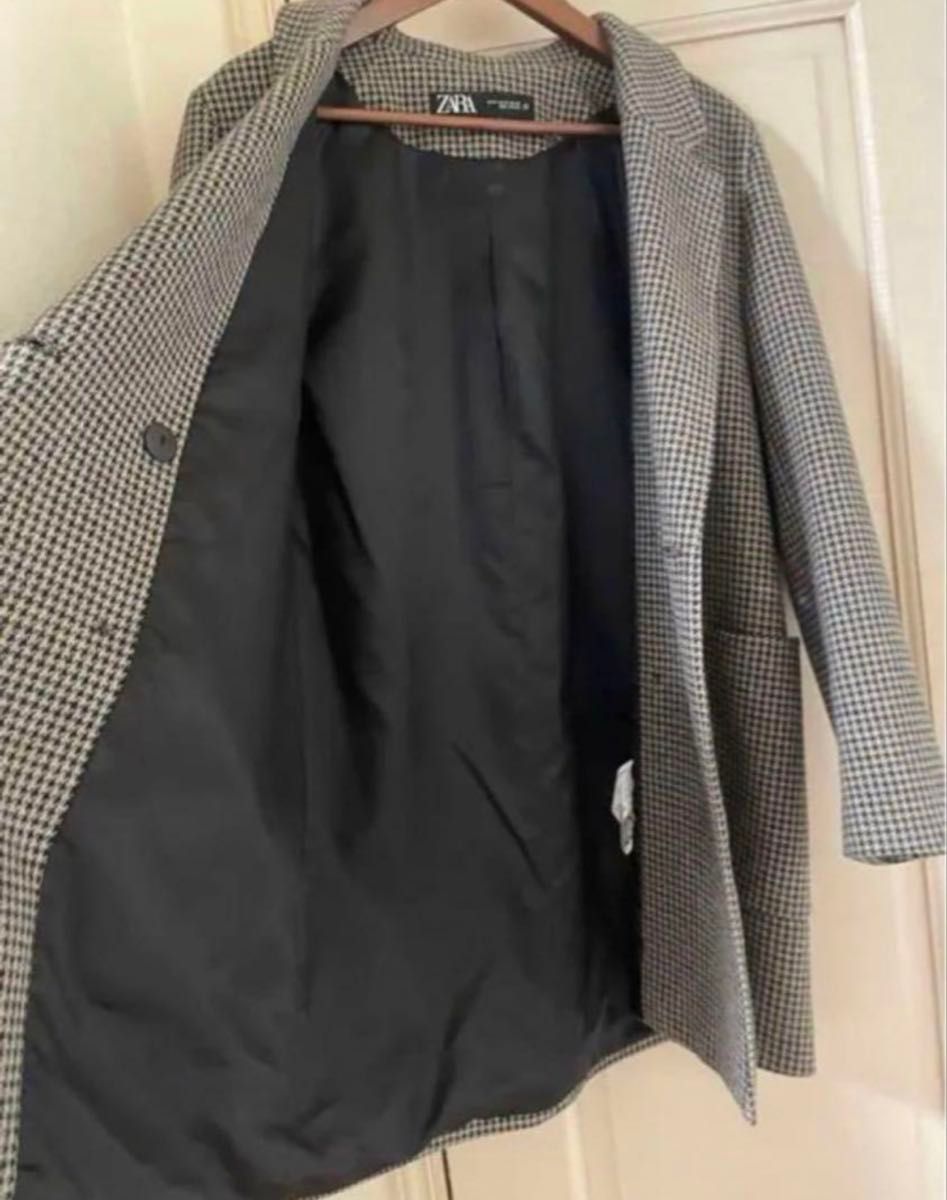 ZARA ザラ 千鳥格子柄コート アウター ジャケット レディース ZARA ザラ 千鳥格子柄コート アウター ジャケット レディース