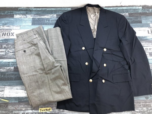 POLO CLUB メンズ ブレザー 上下セットアップ 紺グレー