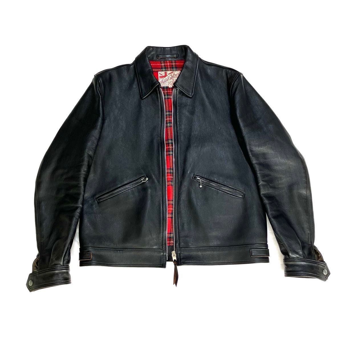addict clothes AD-00 AD-14 42 レザージャケット 羊革 タグ有り addict clothes AD-00 AD-14 42 レザージャケット 羊革 タグ有り