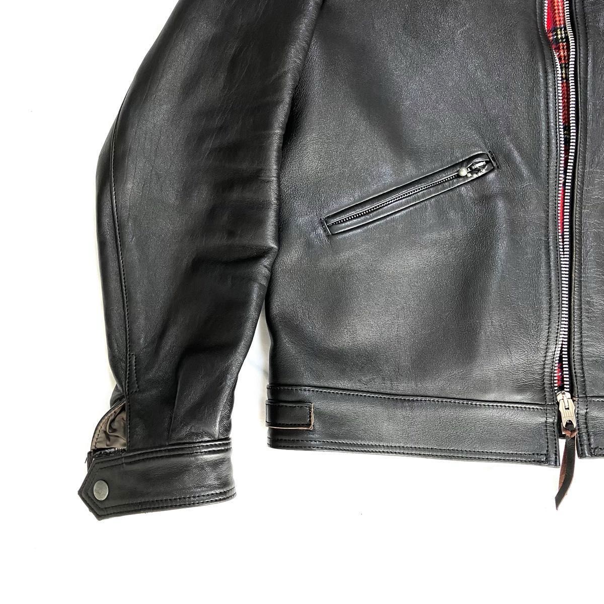 addict clothes AD-00 AD-14 42 レザージャケット 羊革 タグ有り addict clothes AD-00 AD-14 42 レザージャケット 羊革 タグ有り