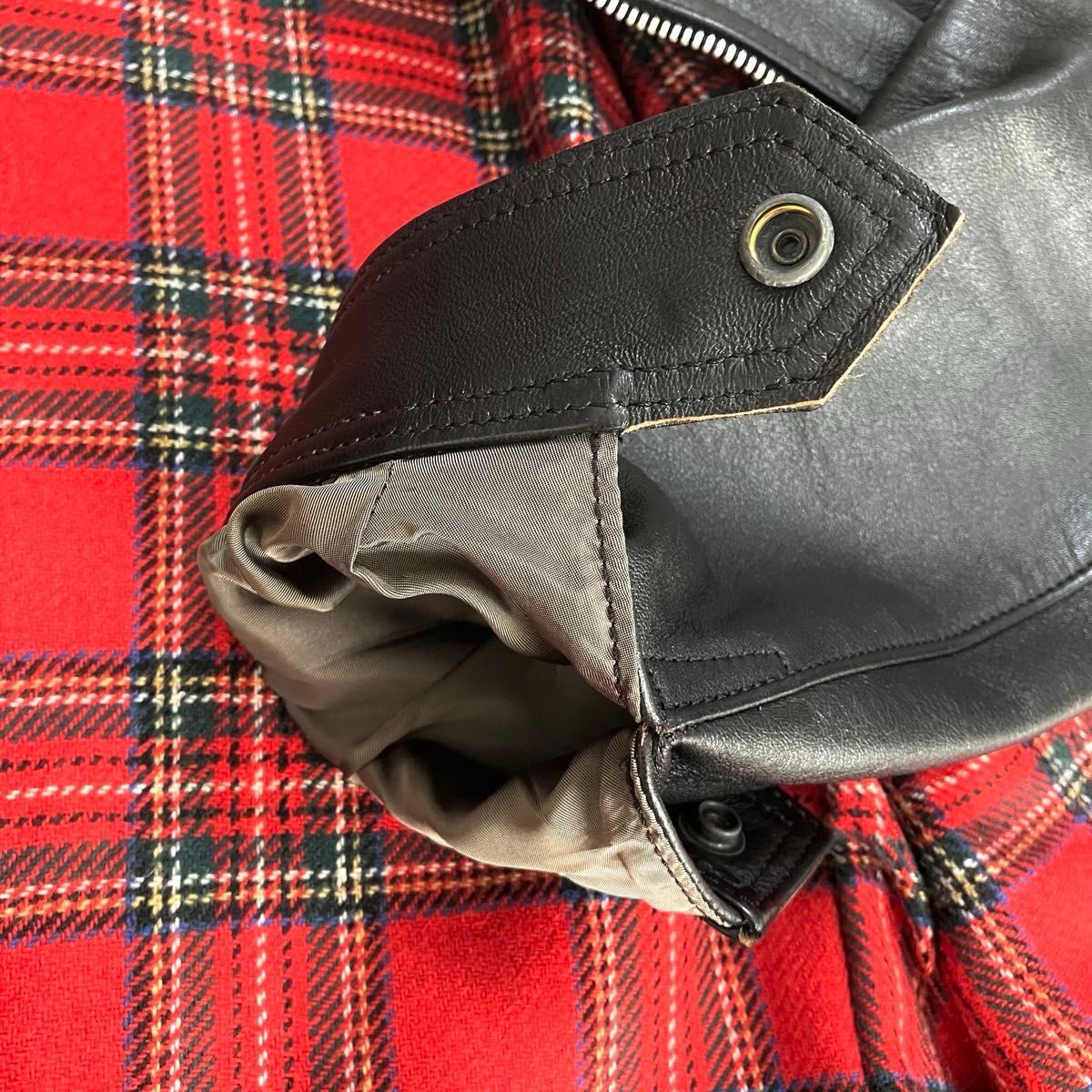 addict clothes AD-00 AD-14 42 レザージャケット 羊革 タグ有り addict clothes AD-00 AD-14 42 レザージャケット 羊革 タグ有り