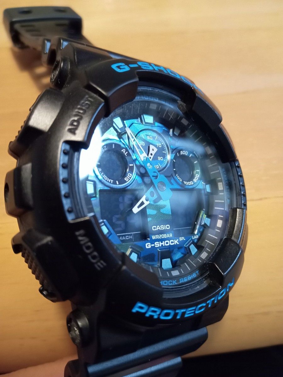 G-SHOCK 電池新品 GA-100CB ブルー迷彩 カモフラージュ|Yahoo G-SHOCK 電池新品 GA-100CB ブルー迷彩 カモフラージュ|Yahoo