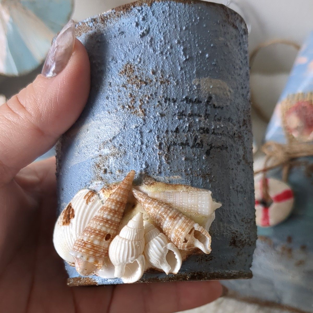 ハンドメイド リメ缶 リメイク缶 リメ鉢 リメイク鉢 人気の海 ハンドメイド リメ缶 リメイク缶 リメ鉢 リメイク鉢 人気の海