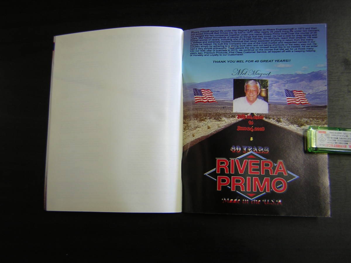 RIVERA PRIMO 1973-2013 40th アニバーサリー プリモ リベラ ミニカタログ オールカラー 86p カタログ ハーレー チョッパー レア 40周年_画像5